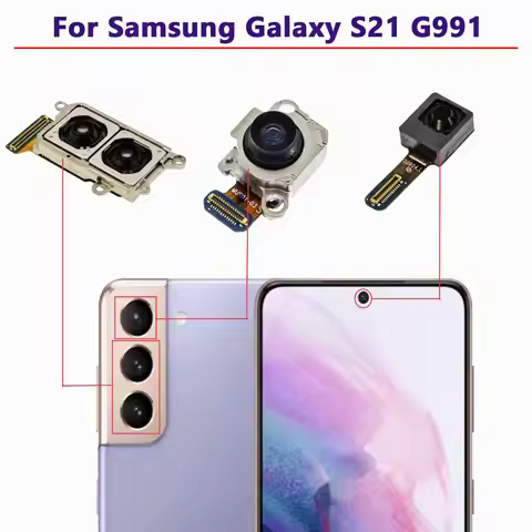 High Quality Main Rear Back Ultra Wide Front Selfie Camera Flex Cable For Samsung Galaxy S21 5G G991