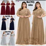 Maxi Dress Women Jumbo Invitation Dress Bigsize Party Event
