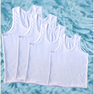 PURE COTTON SANDO WHITE FOR BOYS 4-13 YRS OLD