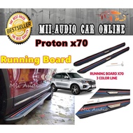 PROTON X70 Door Step Side Step Running Board (3 in 1 Color)
