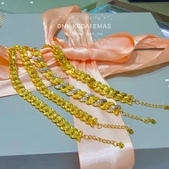 EMAS 375 RANTAI TANGAN STAMPING 375 GOLD BRACELET