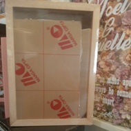 KAYU ! Frame/frame/frame/frame 3D Wood Size 32x48 (A3+)+acrylic Glass. Shatterproof.