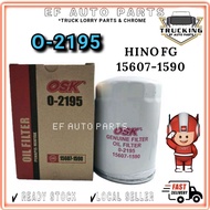 OSK O-2195 HINO FG OIL FILTER (15607-1590) PENAPIS MINYAK LORI OIL FILTER LORRY HINO FG O 2195 EF AU