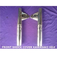 ✍ ❀ Kawasaki HD3 Front Shock Cover Set Stainless, Manipis