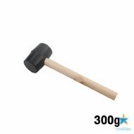 TookDee ค้อนยางด้ามไม้ ขนาดเล็ก ค้อนหัวยาง ค้อนยาง ฆ้อนยาง ฆ้อนหัวยาง 300g 500g Rubber Hammer