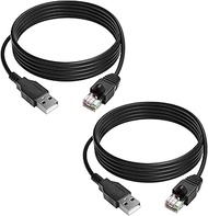 (2PCS) 6FT USB to RJ50 10PIN 940-0127B 10P10C Cable for APC BX1500 Cable APC UPS USB Cable AP9827 13
