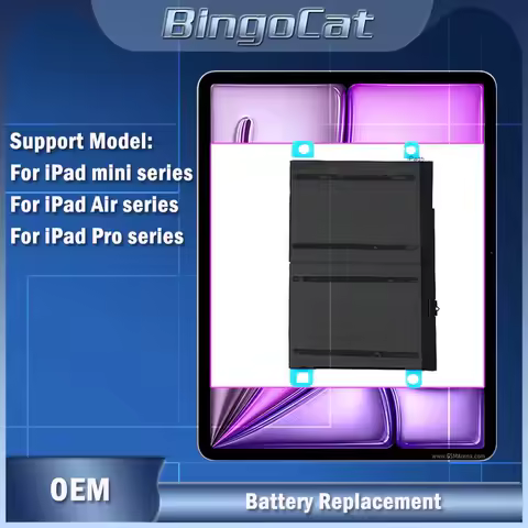 1pc Tablet Battery Replacement For iPad 5 6 Air A1484 For iPad Air2 A1474 A1475 A1893 10.2 Mini 2 3 