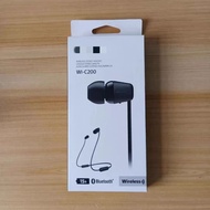 For Original Sony WI-C200 Bluetooth Neckband Headphones 15H Battery Stereo Bass Earbuds for Sports