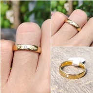 cincin emas 1/4gram warna emas 24k bisah di sepuh kembali