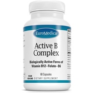 EuroMedica Active B Complex - Supplement to Aid Heart Health with Bioactive B Vitamins - Supplement 