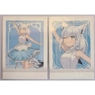 [ALG] Hololive Alolive 7th Polaroid Card 2 Sheets 1 Set Shirakami Blowing Snow White Up