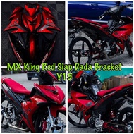 COVERSET Y15 MX KING CUSTOM MX KING RED 2017 VIETNAM MX KING DADA BRACKET Y15 V1 V2 V3