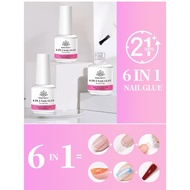 BORN PRETTY 6 In 1 Nail Glue Gel Paste Pieceg Gel 6 In 1 Overlay Gel Super StrongPiece 15g