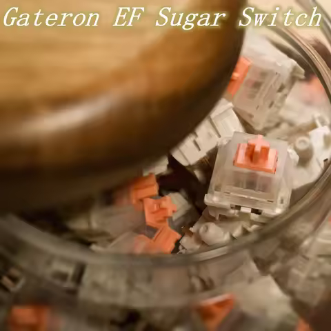 Gateron EF Sugar Switch Everfree Sugar Keyboard Linear Switches 5-Pin 45g POM PA66 Fine Lubrication 