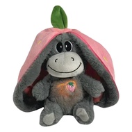 Cute 12.6inch Luminous Breathing Doll with Motion Lights Strawberry Breathing Stuffed Doll Soft Donk