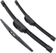 Front Wiper Blades for Nissan Murano Z50 2004-2008, 26"/18"/14" Front And Rear Windshield Wipers Blades