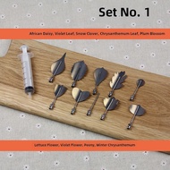 3D Stereo Jelly Flower Tool Set Artistic Sugarcraft Nozzles Stainless Steel 304 One Tube Ten Needle 
