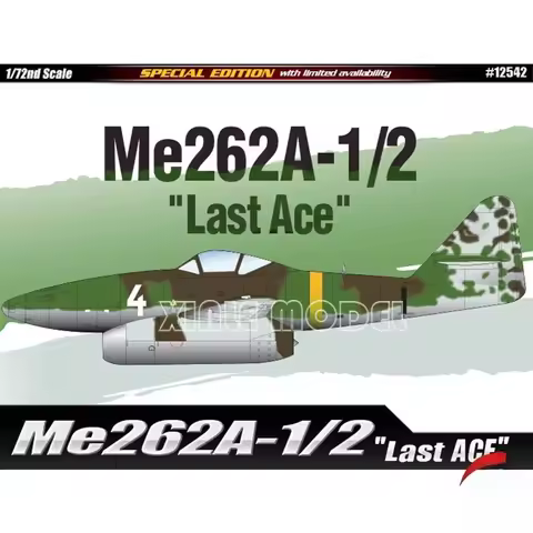 Academy Aircraft Model Kit 12542 Messerschmitt Me 262A-1/2 "Last Ace" 1/72