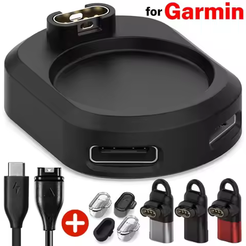 Charger Adapter for Garmin Watch Forerunner 265 965 245 955 255s Venu 3 S SQ2 Charging Plug Converte