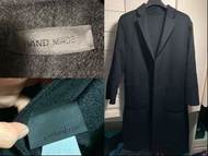 Giordano Ladies-Cashmere wool深灰拼黑色雙面茄士咩大衣