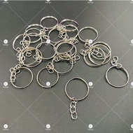 Keychain Ring with Tail - Silver