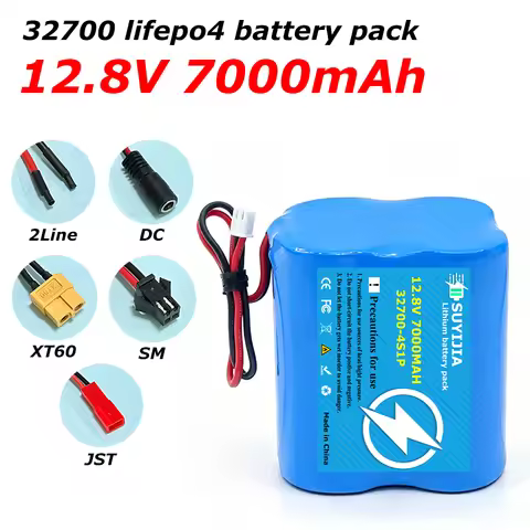 32700 12.8V 7000MAH lithium battery pack with BMS solar street light backup power supply lithium iro