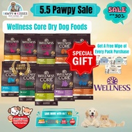[FREE WIPE] Wellness CORE Grain-Free Formula Dry Dog Food | Pawpy Kisses