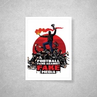 Poster Football Ultras Hooligan Casual Hiasan Dinding Bola A4