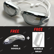 🇲🇾READY STOCK KL Goggle Swimming With Power Degree Kids Adult Swimming Goggles Gogle Cermin Mata Ren
