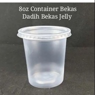 Pk-8 8oz Container bekas dadih bekas jelly