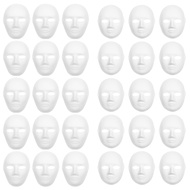 30 Pack 2 Sizes Paper Mache Masks Create Artistic Craft Projects From Wall Decorations To Theater an