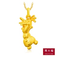 CHOW TAI FOOK Disney Princess 999 Pure Gold Collection - Olaf Pendant R17358