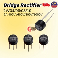 Bridge Rectifier 2W04 2W06 2W08 2W10 2A 400v 600v 800v 1000v