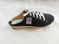 LUZ collection - sepatu wanita casual slip on & mules bahan jeans lembut korean style terbaru