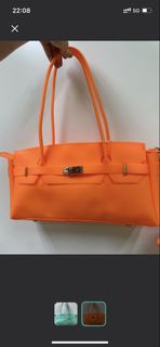 供應商清貨現貨❤️ Deinet JELLY TWO-WAY BAG + card wallet Orange