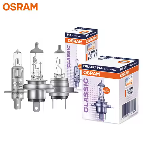 OSRAM H1 H4 H3 H7 24V 70W 100W Standard Truck Lamp Light Original Headlight 3200K Fog Lamp Halogen B