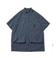 WISDOM® 2021 SS X·IV COLLECTION | Band-Collar S/S Long Shirt