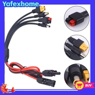 [YAFEXHM] Solar Panel Connector Adapters 4-in-1 Solar charging cable for XT60/DC5521/7909
