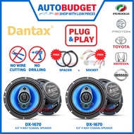 Plug & Play Car Speaker Set Dantax Speaker Proton/Perodua/Honda/Toyota/Nissan Combo Spiker Kereta PN