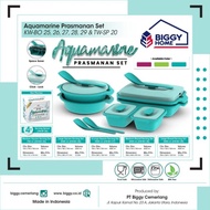 Aquamarine Prasmanan Set/ Wadah Serbaguna/Tempat Penyimpanan + Spoon