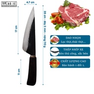 Dao nhọn dao bầu THÉP bản to nhíp xe (dao thái dao lọc thịt) NHÍP 100%- Dao nhà bếp Đồ Tể - Đa Sỹ -