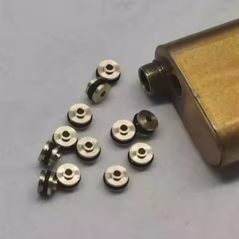 Metal Bottom Slide Cover Screw With Rubber Ring For Cartier Lighter Inner Liner Tank Replacement Acc