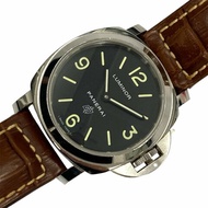 PANERAI 沛納海 PAM 01000 LUMINOR BASE LOGO 不鏽鋼 手動機械錶 黑色錶盤