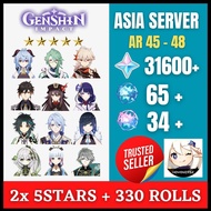 Genshin Impact id Limited 5 ☆+1×standard 5 ☆+31600Primogems AR45-48 Battlefield Heroes Theme Series Blind Box KLEE VENTI GANYU KEQING QIQI Action Figures Toys XMAS Gift