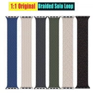 Braided solo loop Strap For Apple Watch band 44mm 40mm 45mm 41mm 49mm 42mm 38mm Bracelet correa iWatch series 4 3 SE 6 7 8 ultra