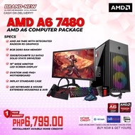 BRANDNEW Computer Set CPU-YGT MARS 8 Casing-AMD A6 7480-8gb DDR3 120gb SSD-18.5 WIDE Monitor