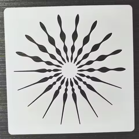 15*15Cm Geometric Mandala DIY Layering Stencils Wall Painting Furniture Scrapbook Coloring Embossing