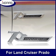 ABS Painting Side Emblem 70th Anniversary For Land Cruiser 100 200 300 FJ200 LC300 For Prado LC120 L