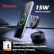 Mcdodo CH-861 SpinCraft Pro Magnetic Vacuum Phone Holder | 15W Wireless Charging | Strong Suction