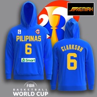 FIBA GILAS PILIPINAS Clarkson Basketball Blue Pullover Hoodie Jacket